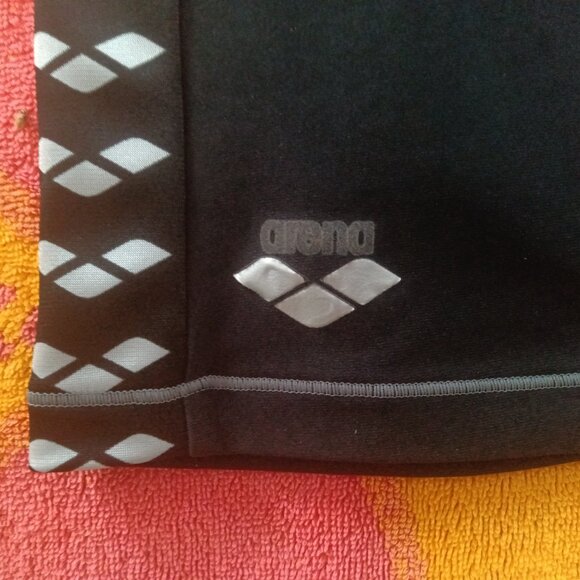 NWOT (*) VINTAGE ARENA SWIM SPATS / JAMMER, BLACK, Size MEDIUM (30"-32") - Picture 4 of 7